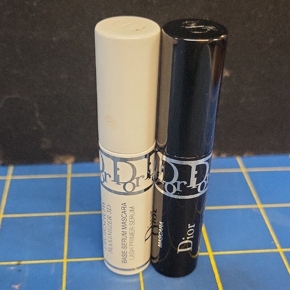 Dior Black Mascara Maximizer 3D & Base Serum Lash Primer Duo New 4ml Each